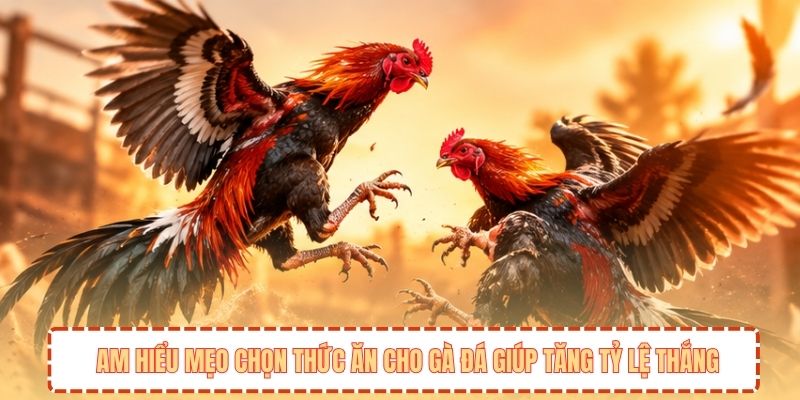 Am hiểu mẹo chọn thức ăn cho gà đá giúp tăng tỷ lệ thắng