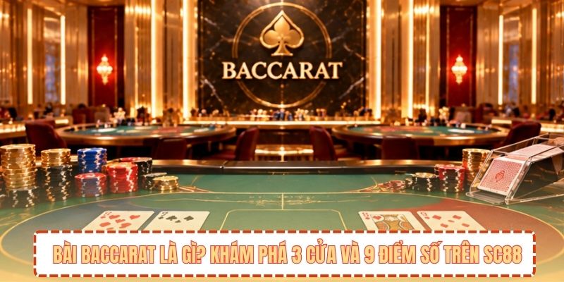 Bài Baccarat Là Gì? Khám Phá 3 Cửa Và 9 Điểm Số Trên SC88