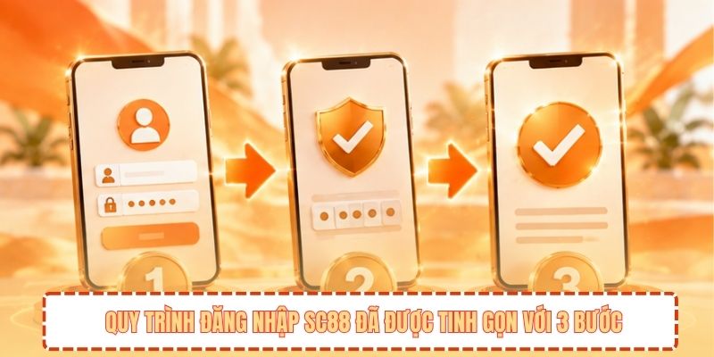 Quy trình đăng nhập SC88 đã được tinh gọn với 3 bước